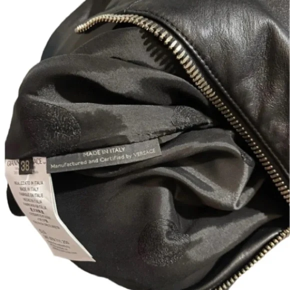 NWT Versace leather skirt size 38 which is a size 0. - Picture 4 of 4